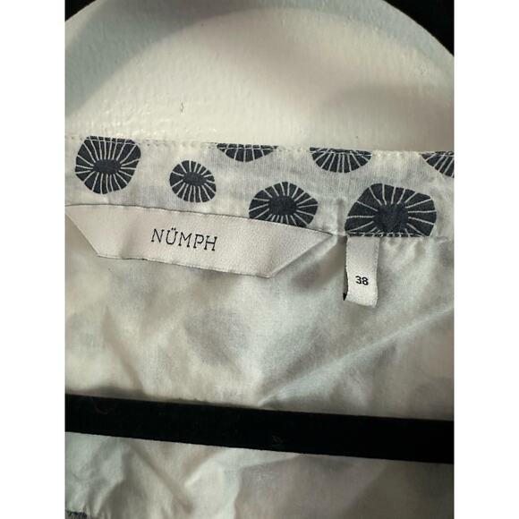 NUMPH Anthropologie Abstract Print Button Down Shirt Blouse - Sz 38 (M) - Picture 3 of 8